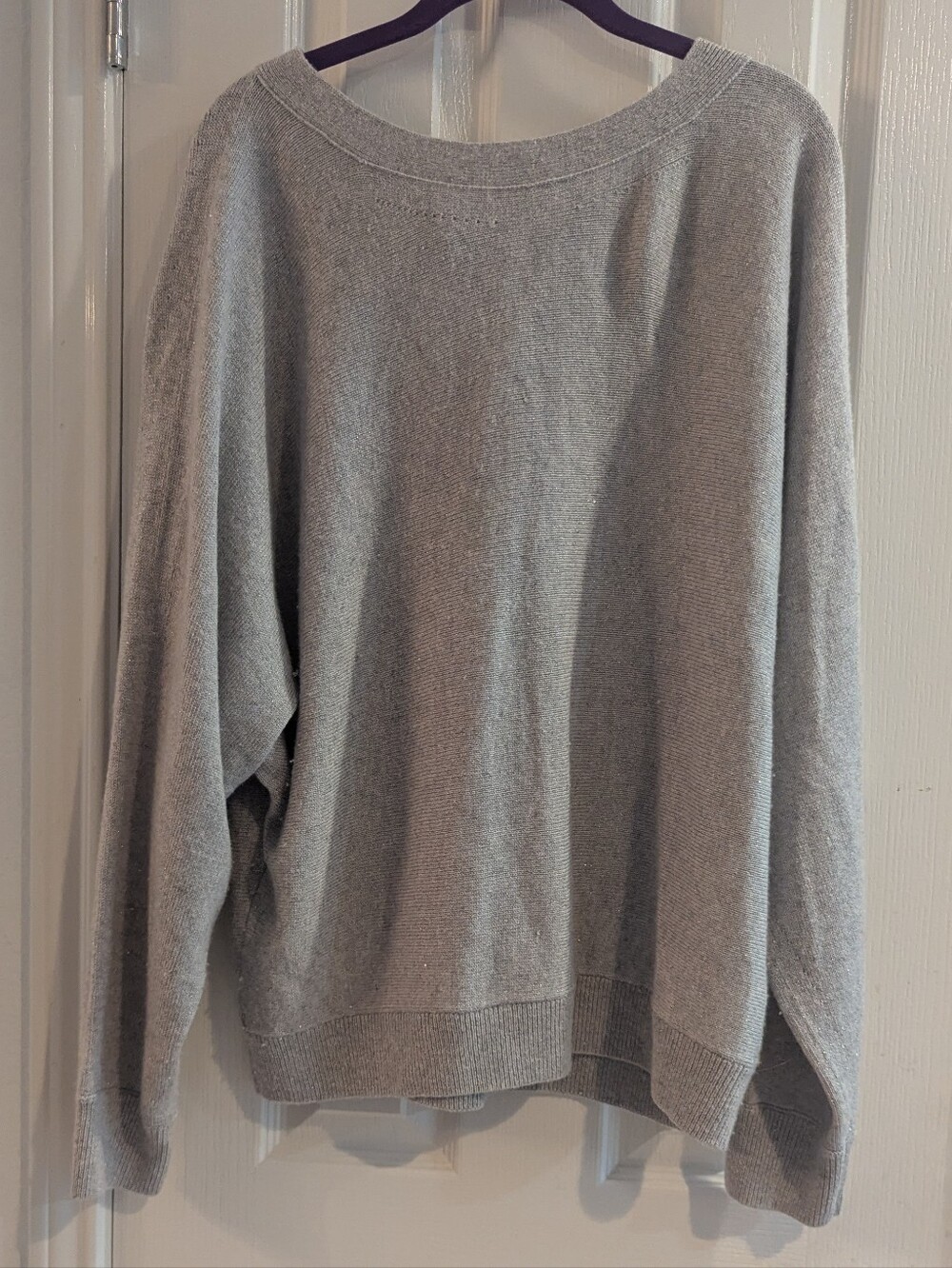 Lafayette 148 New York Cashmere Silk Metallic Tie Back Sweater